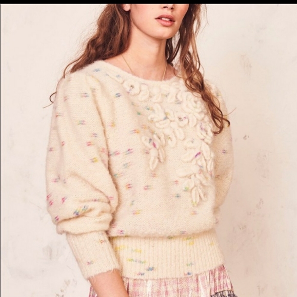 LoveShackFancy Claudette Pullover MONRI Sweater - Picture 8 of 10